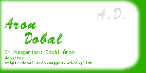 aron dobal business card